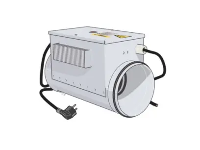 24061-nibe eah 20-1800 - el. predehrev k ers 1030-400, prum.160 mm, vc. spin. rele
